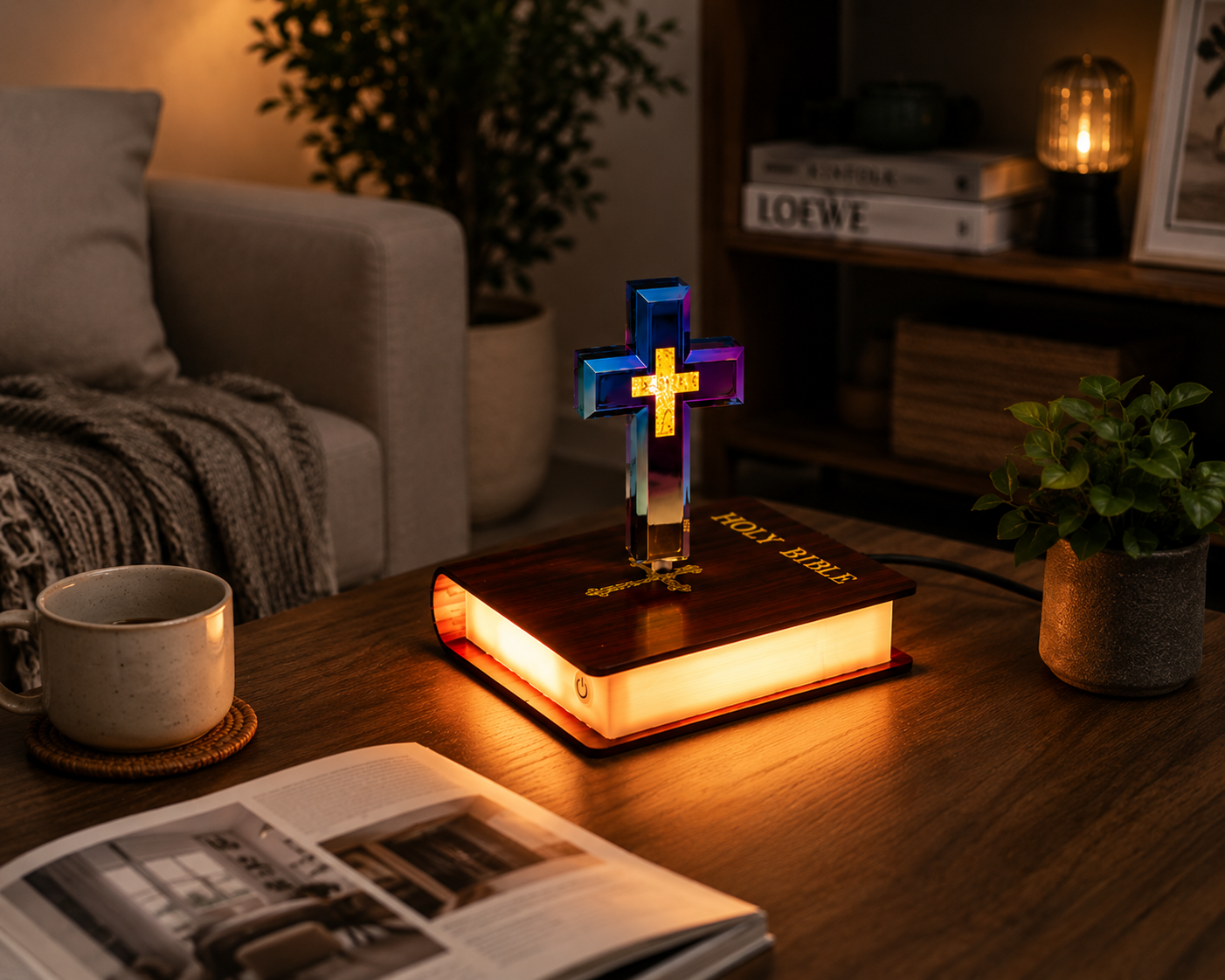Magnetic Levitating Starry Sky Ornament — Floating, Light-Up