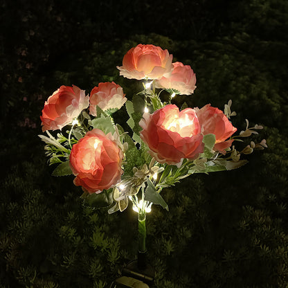 Solar Peony Garden Light — LED, Colour Changing, Waterproof