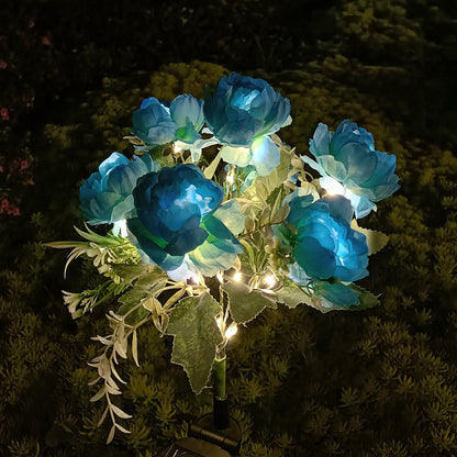 Solar Peony Garden Light — LED, Colour Changing, Waterproof