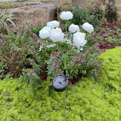 Solar Peony Garden Light — LED, Colour Changing, Waterproof