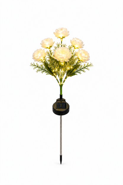 Solar Peony Garden Light — LED, Colour Changing, Waterproof