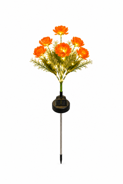 Solar Peony Garden Light — LED, Colour Changing, Waterproof