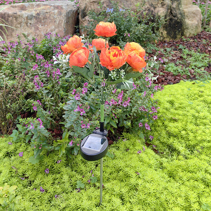 Solar Peony Garden Light — LED, Colour Changing, Waterproof