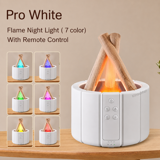 Flame Aroma Diffuser — Ultrasonic, LED, Cool Mist