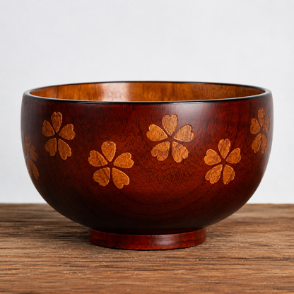 Handmade Wooden Bowl — Sour Date Wood, Natural Grain