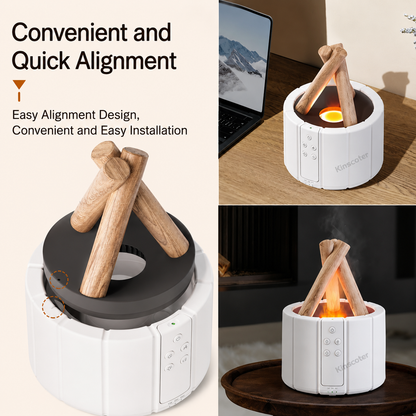 Flame Aroma Diffuser — Ultrasonic, LED, Cool Mist