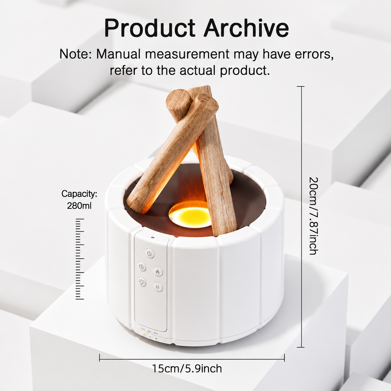 Flame Aroma Diffuser — Ultrasonic, LED, Cool Mist