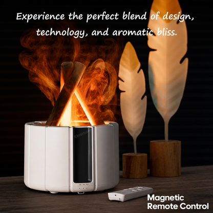 Flame Aroma Diffuser — Ultrasonic, LED, Cool Mist
