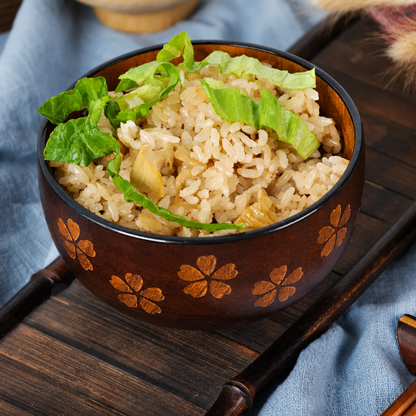 Handmade Wooden Bowl — Sour Date Wood, Natural Grain