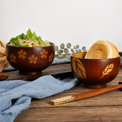 Handmade Wooden Bowl — Sour Date Wood, Natural Grain