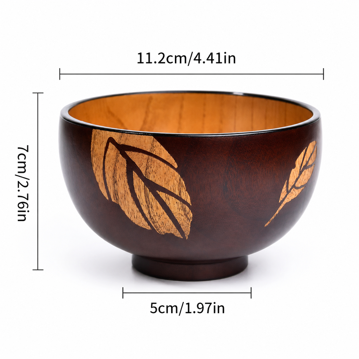 Handmade Wooden Bowl — Sour Date Wood, Natural Grain