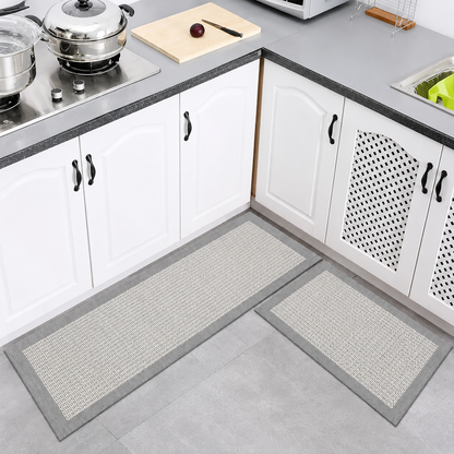 Kitchen Floor Mat Set — Waterproof, Non-Slip, Set of 2