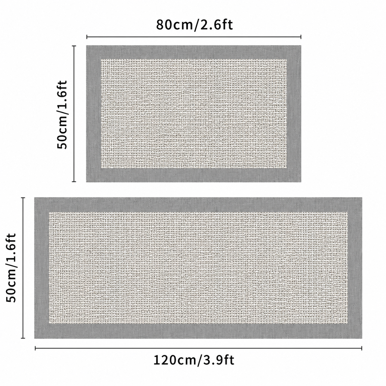 Kitchen Floor Mat Set — Waterproof, Non-Slip, Set of 2