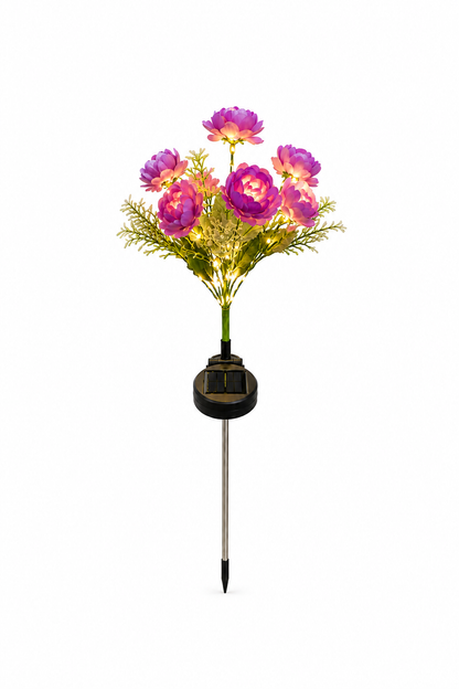 Solar Peony Garden Light — LED, Colour Changing, Waterproof